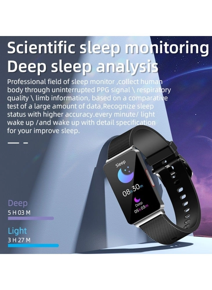 Glucose Monitoring Smart Watch - ECG Bluetooth Call SpO2