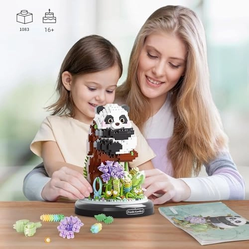 Bouquet Building Block Set - Panda 1083 pcs