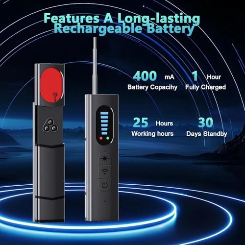 Hidden Camera Detector - 5 Levels Sensitivity 6 Modes