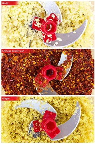 Hand crank food processor - 1.5L 3-blade