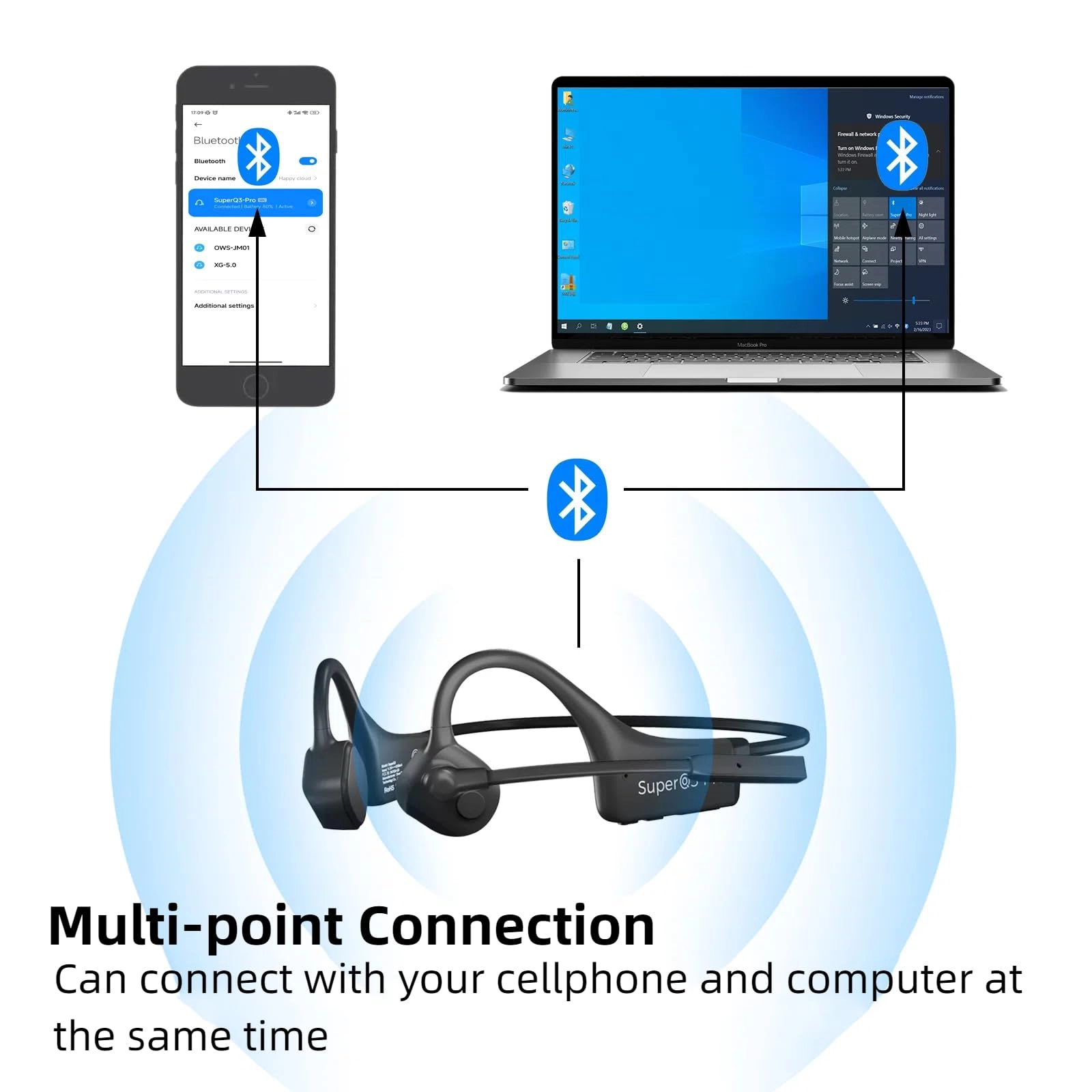 SuperQ3 Wireless Headphone