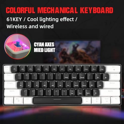 61 Key Wired Mechanical Keyboard - Wired