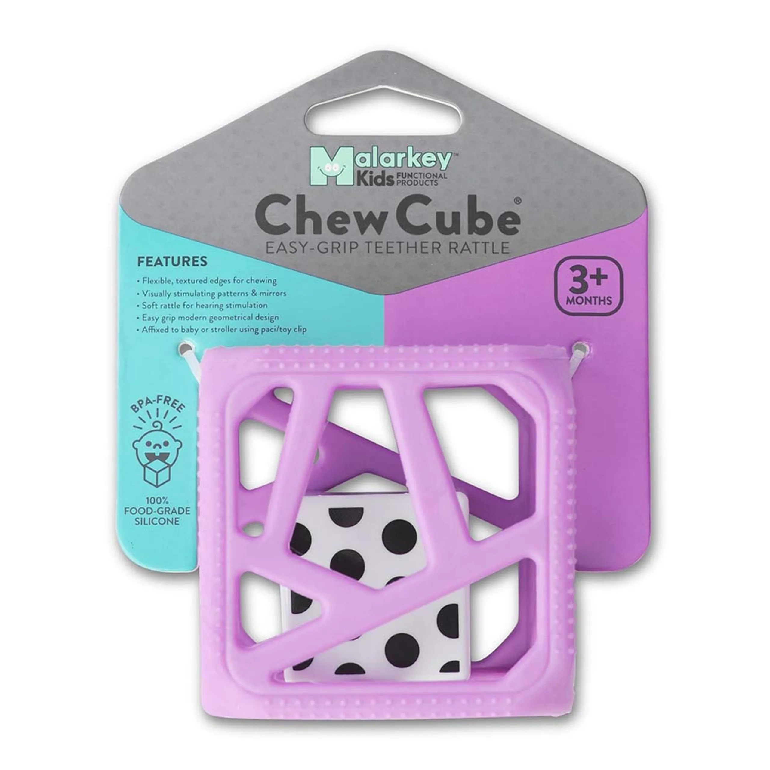Easy-Grip Teether Rattle - 100 % food-grade silicone