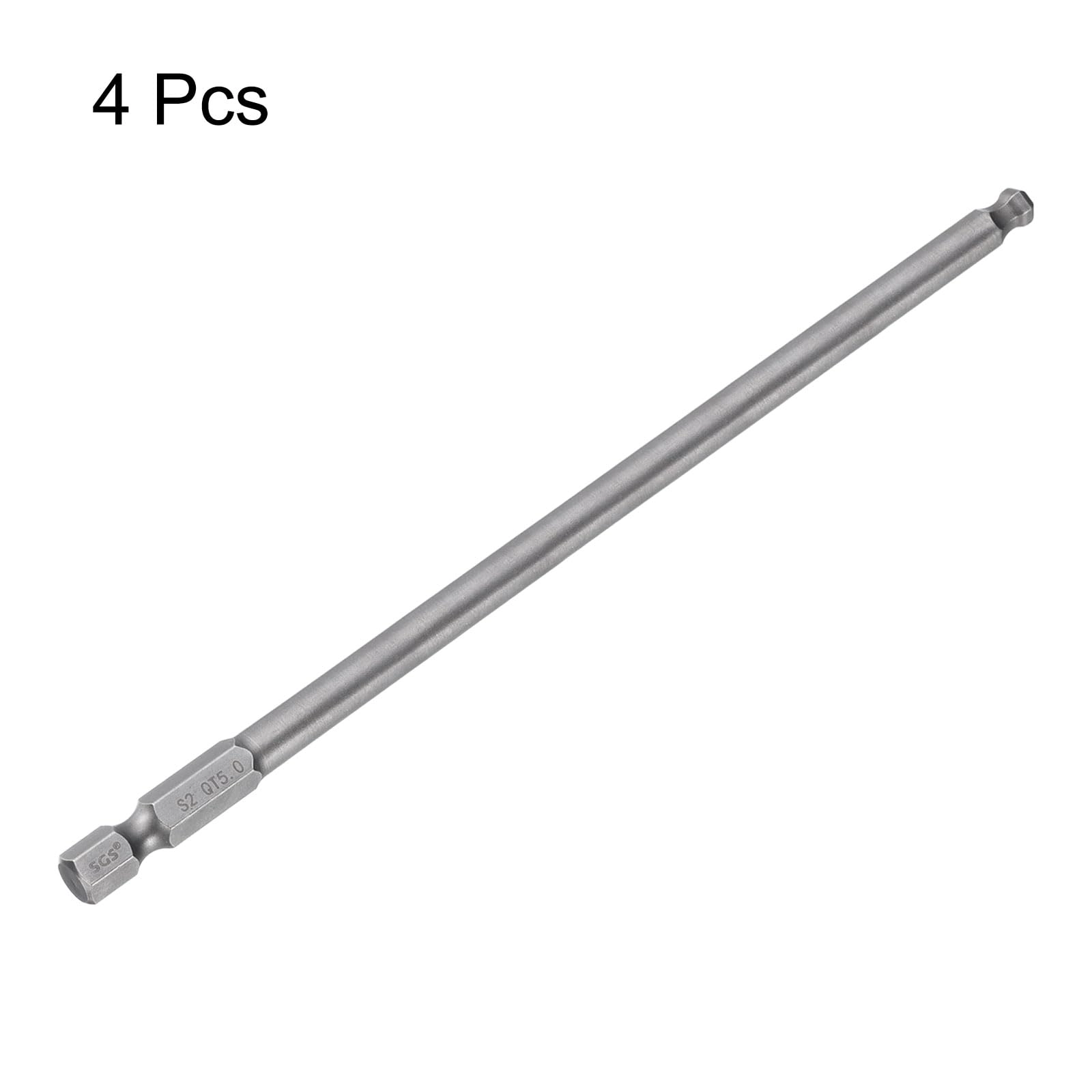 Ball End Hex Screwdriver Bit - 4pcs 150mm