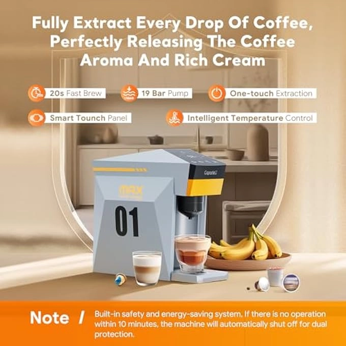 Multifunctional 4 in1 - 19Bar Single Serve