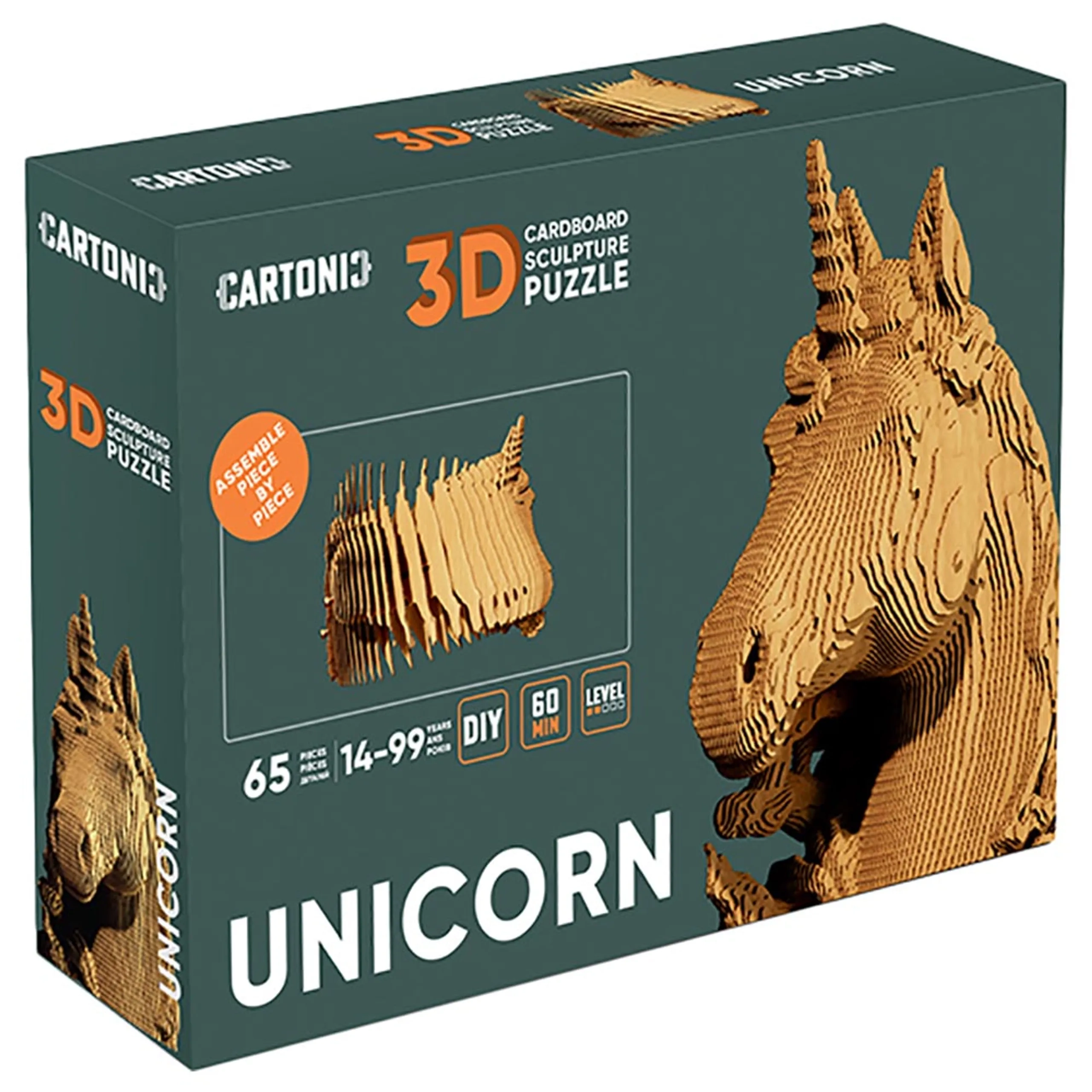 CARTONIC Unicorn 3D Puzzle (CARTUNI) - 65 pcs