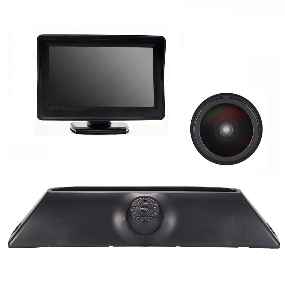 Reversing Camera + LCD Colour Display Monitor - Night vision AHD video signal or CVBS signal 1280 x 720 pixels