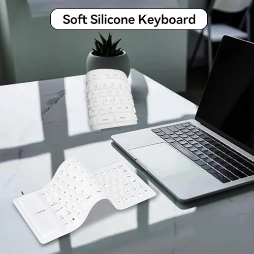 Folding Silicone Keyboard - Wired/Wireless