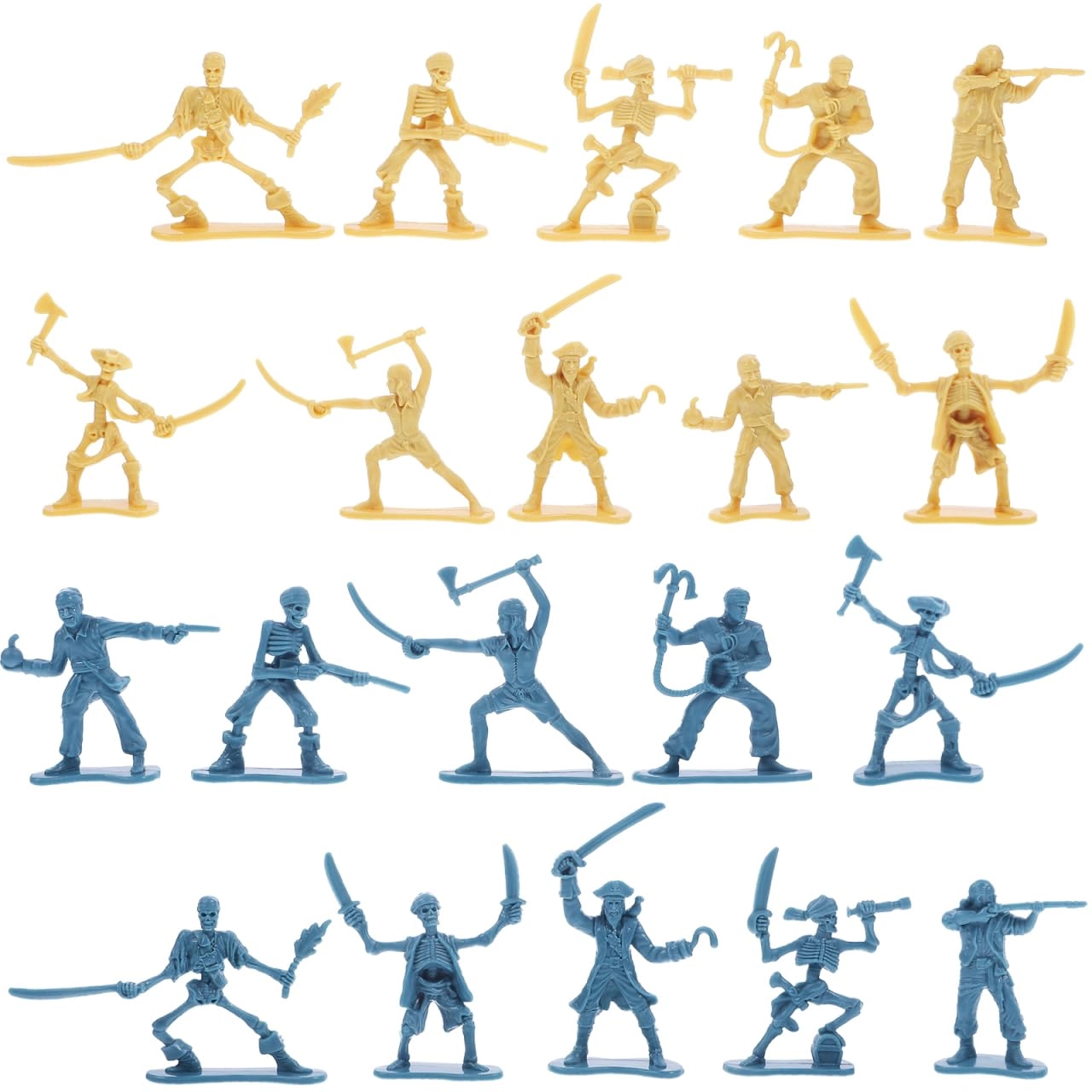 BESPORTBLE Pirate Soldier Figurine Set - 168.00yr(s) Pirate 100piece(s)
