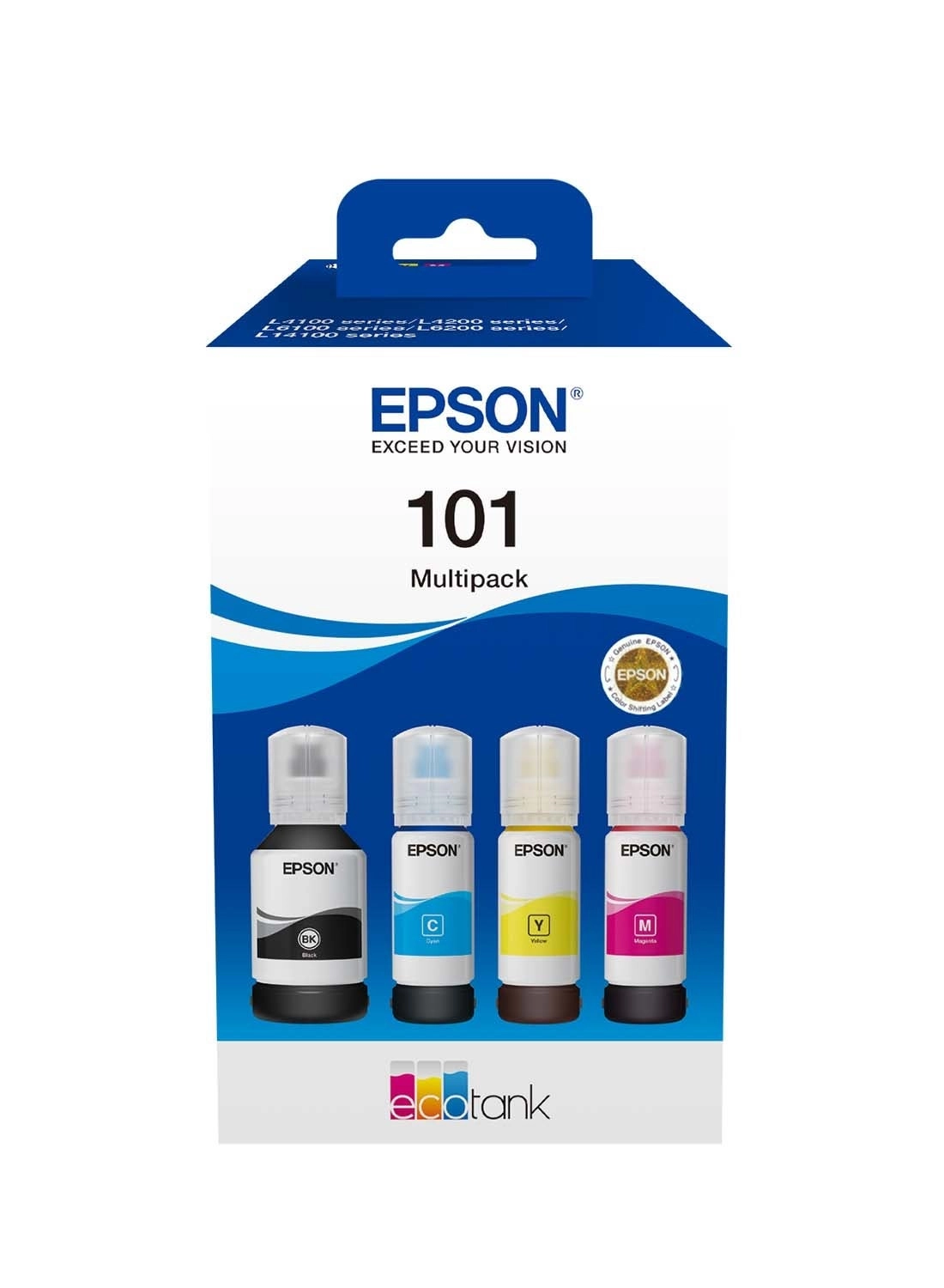 Ecotank L4260 - Double-Sided A4 3-In-1 + 101 Ink Ecotank 4-Colour Multipack
