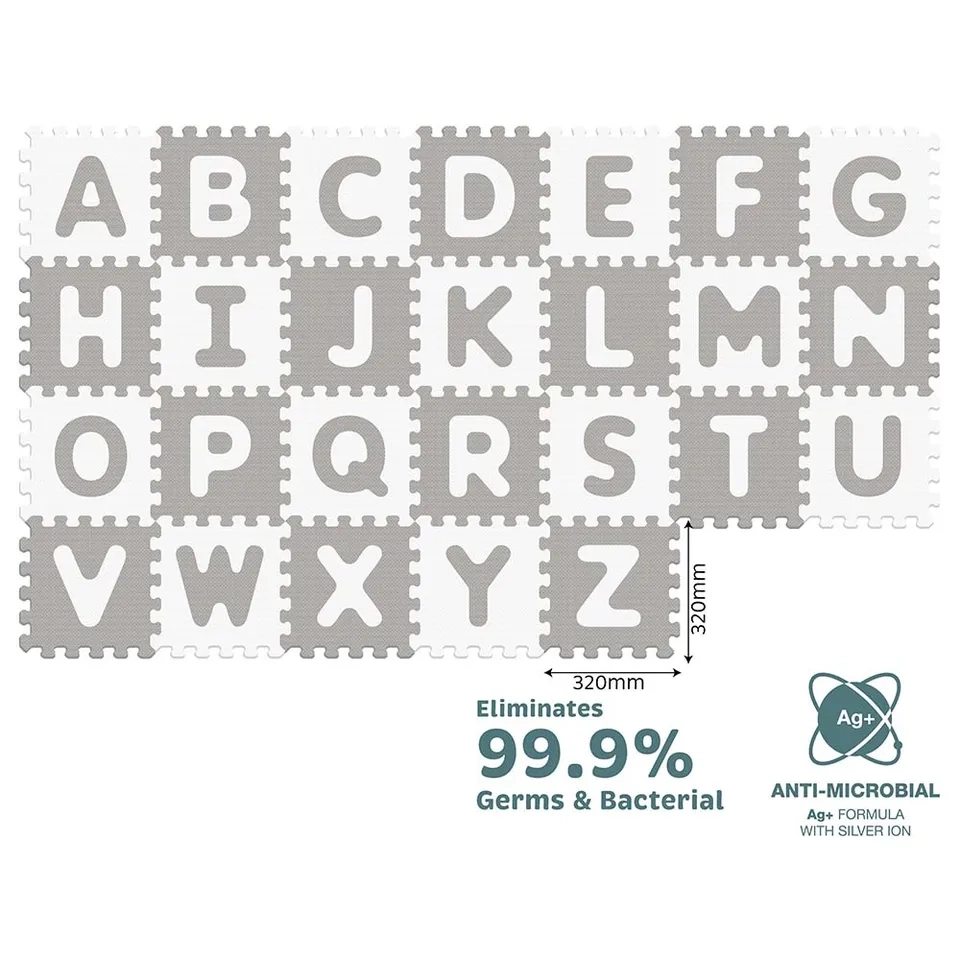 Antibacterial Alphabet Puzzle Mat - 10 Months 26pc