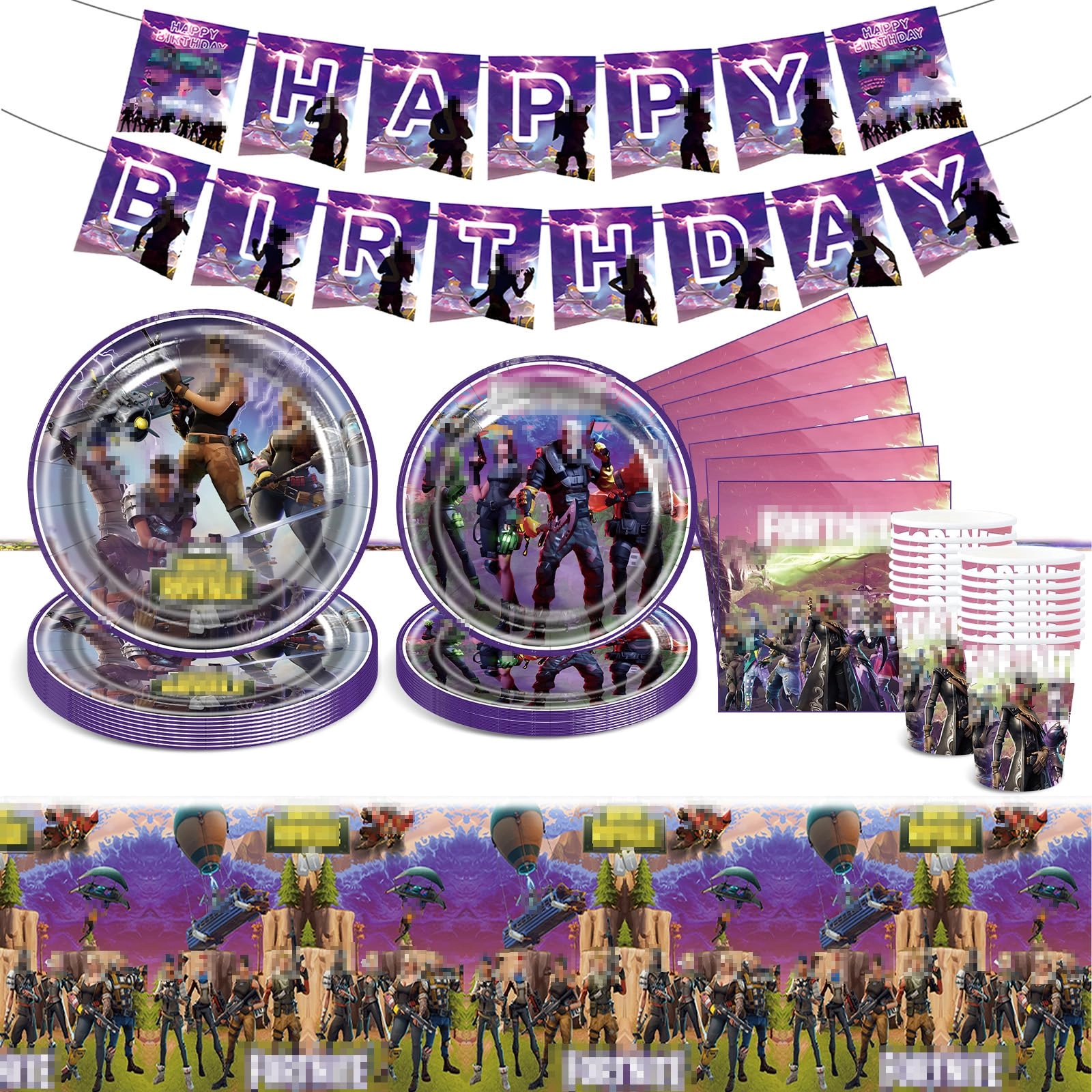 Party Tableware Set - 52PC Birthday