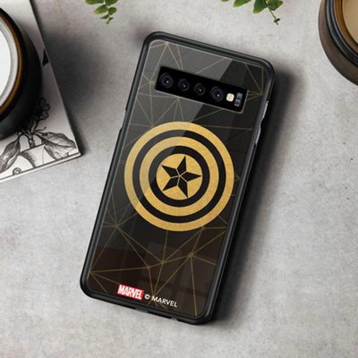 Captain's Shield Back Case for Galaxy S10