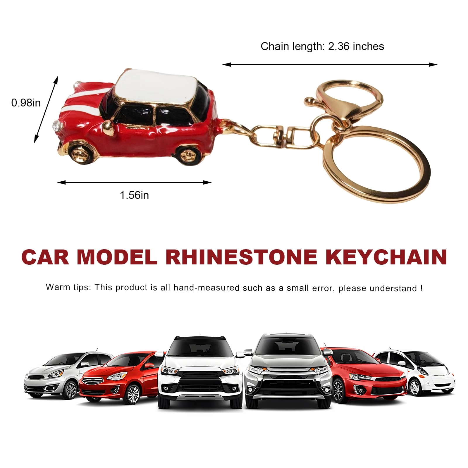Car Model Rhinestone Keychain - Vehicle