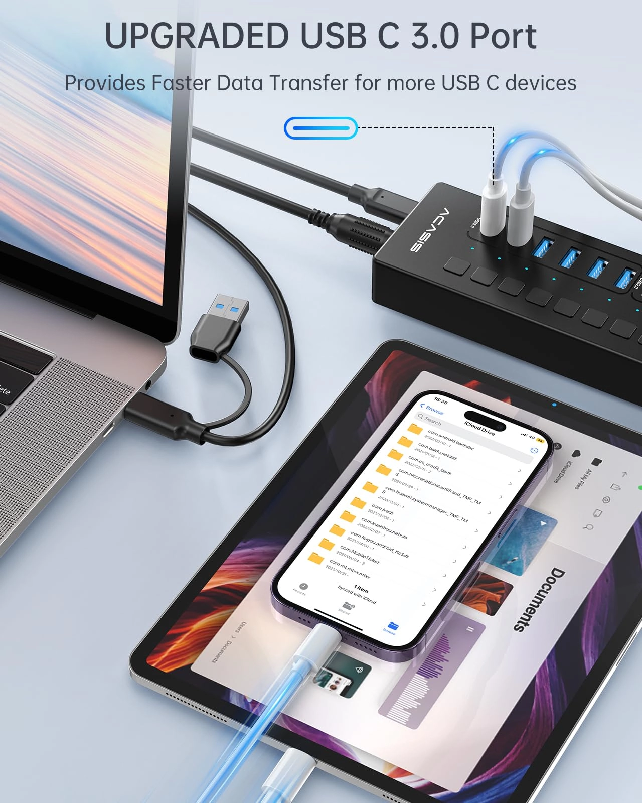 Powered USB 3.0 Hub - PC