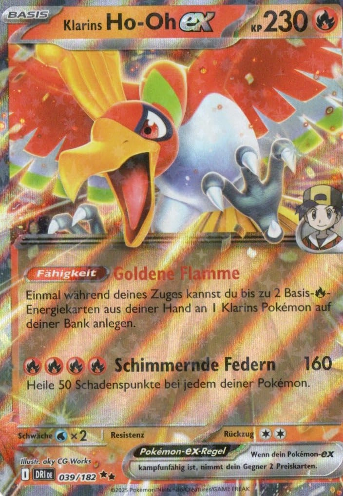 MZTCG DRI 039 Ho-oh EX - German