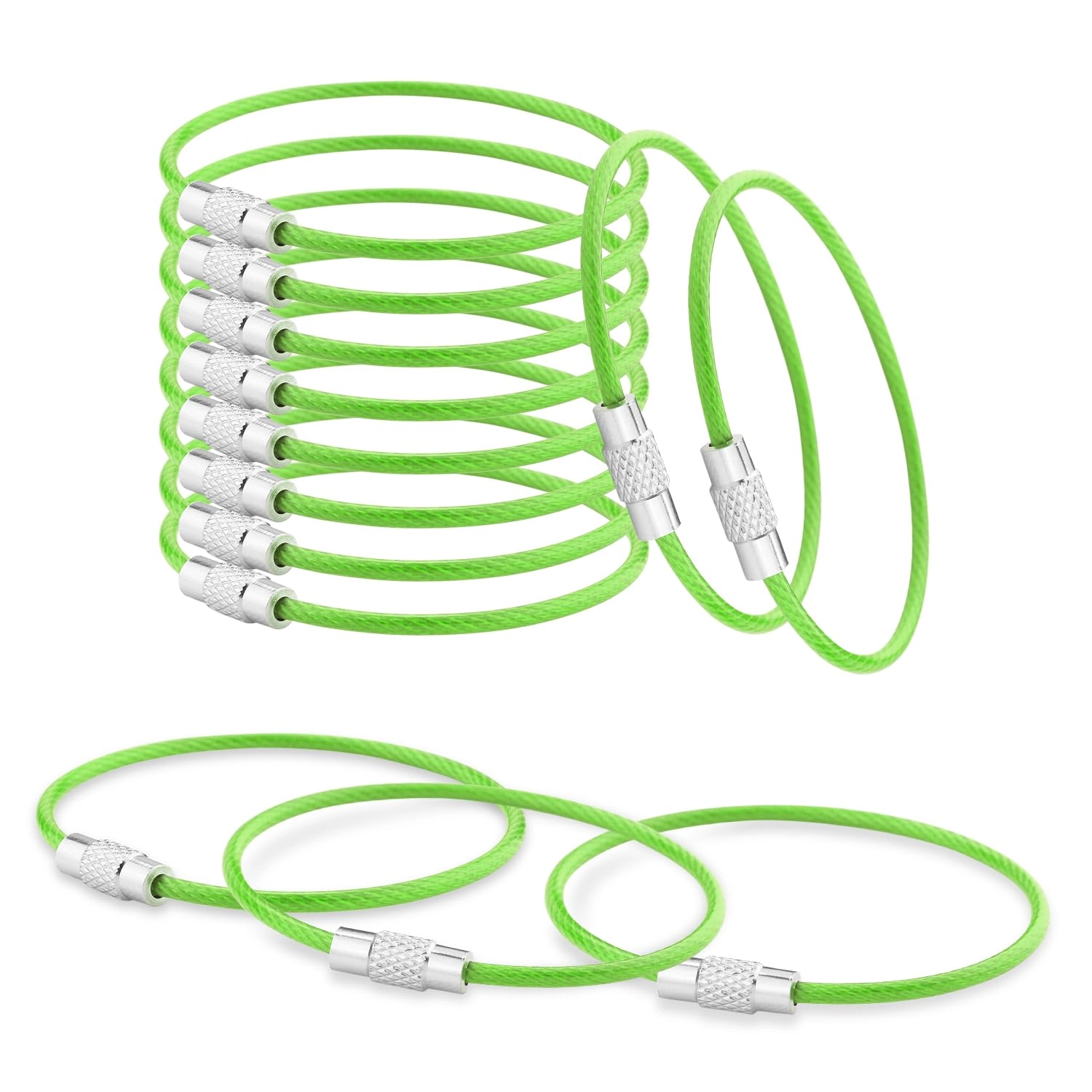 coobigo Stainless Steel Loops - 12 Pack 2mm 6 Inch
