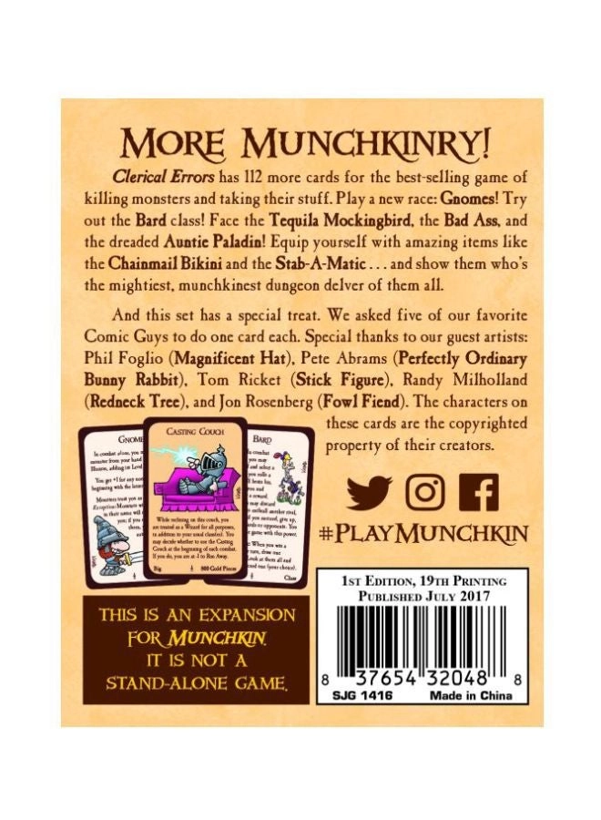 Munchkin: Vol 03: Clerical Errors