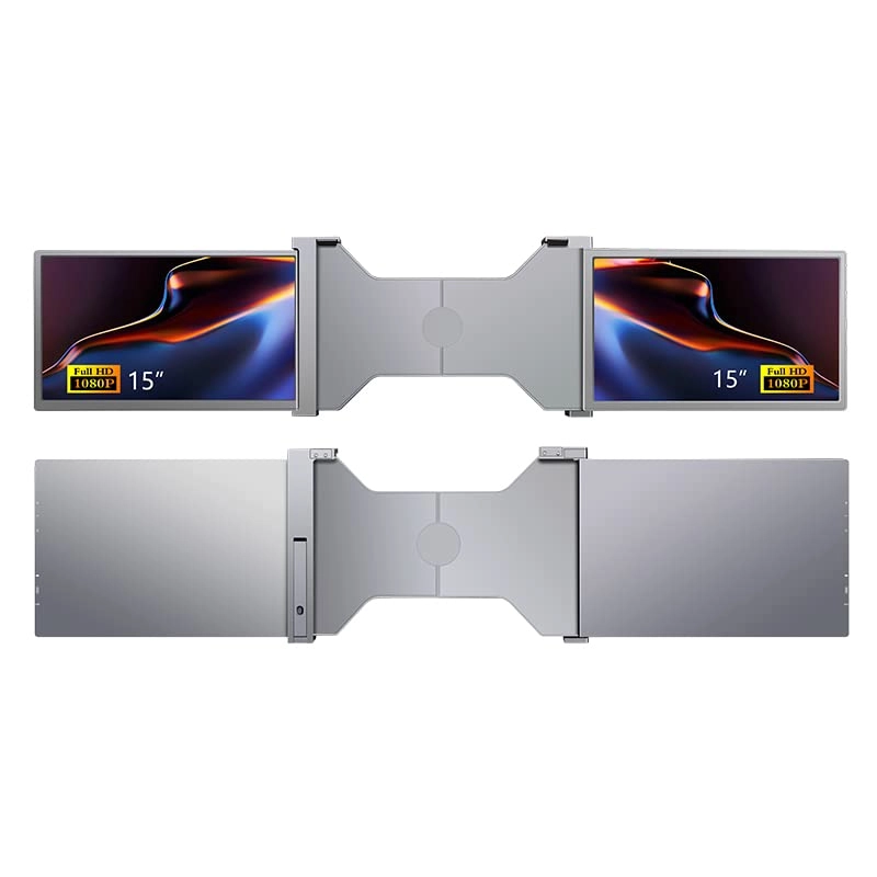 Portable triple-screen monitor - 1920*1080 15 inch