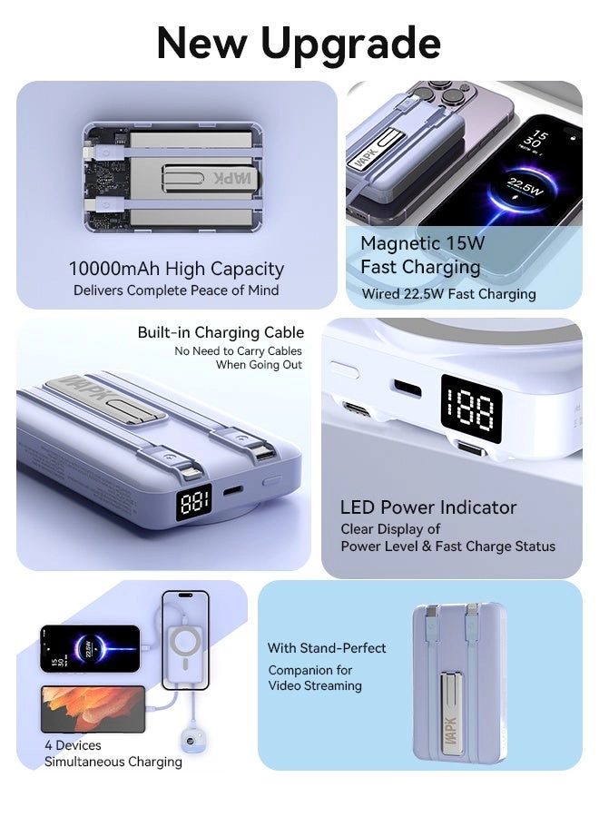 M6 - 10000 mAh 22.5 W Fast charging Wireless charging