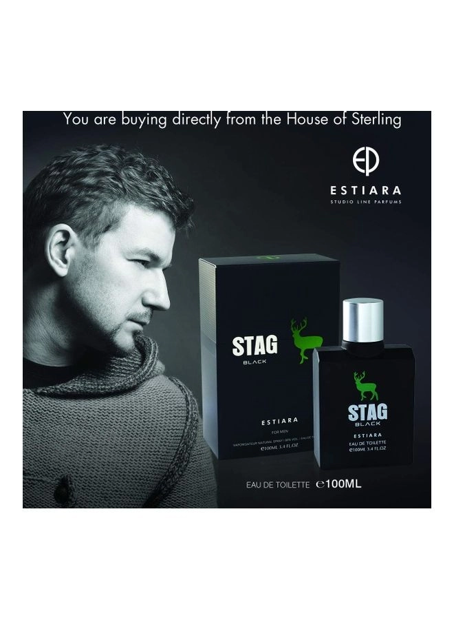 Stag Black Eau de Toilette 100ml