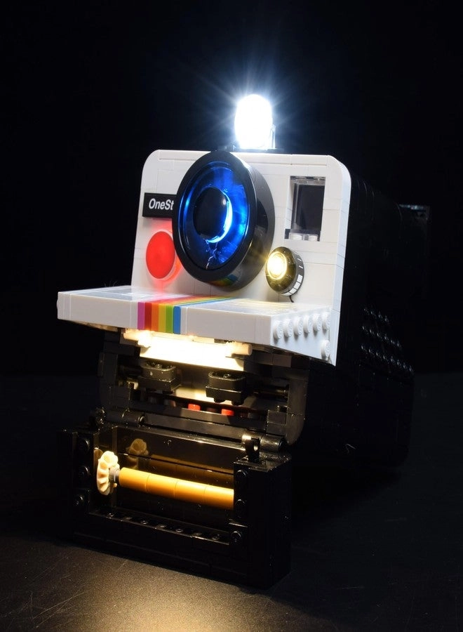 LED Lighting Kit for Lego 21345 Polaroid OneStep SX-70 Camera Building Set - Classic Version