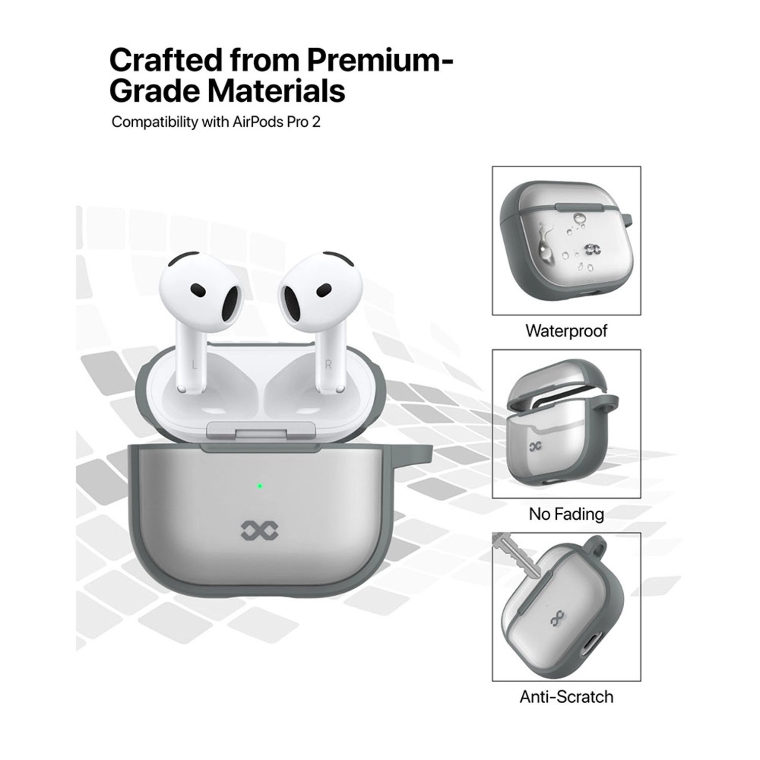 Vizo Case for AirPods 4 - Shockproof Wireless Charging