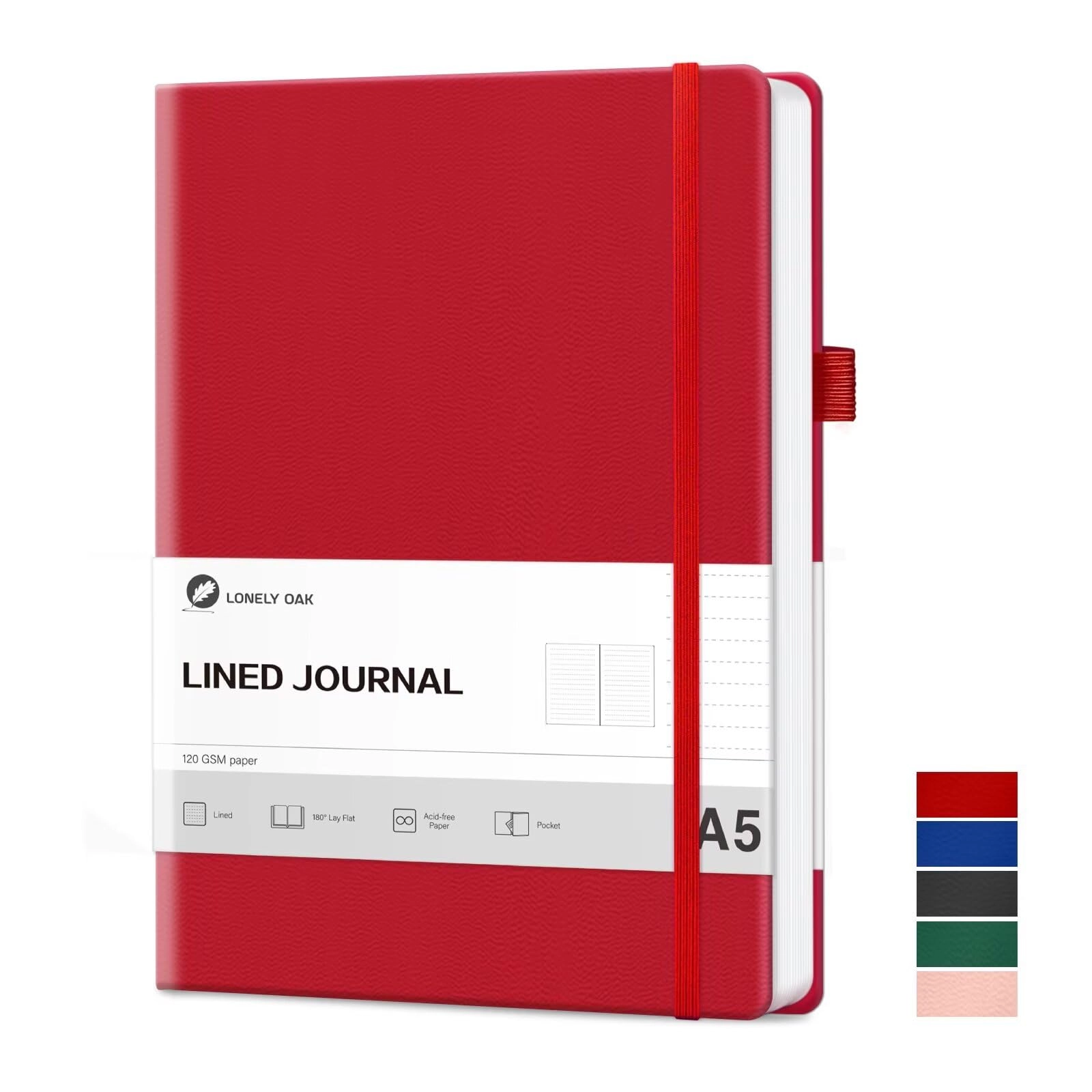 Lonely Oak Lined Journal - A5 120GSM 160 Pages