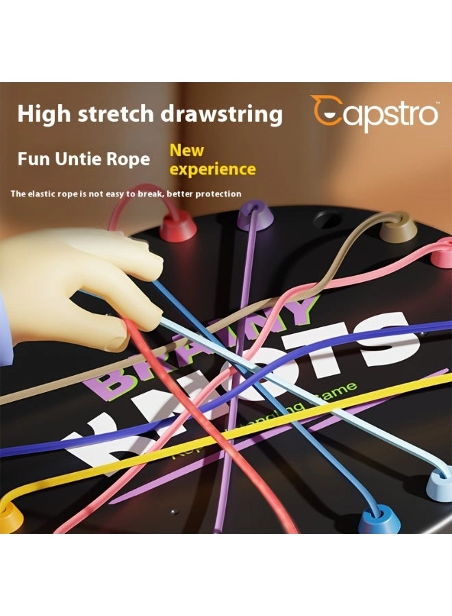 Rope Knot Puzzle - 10 Elastic Cords Storage Bag