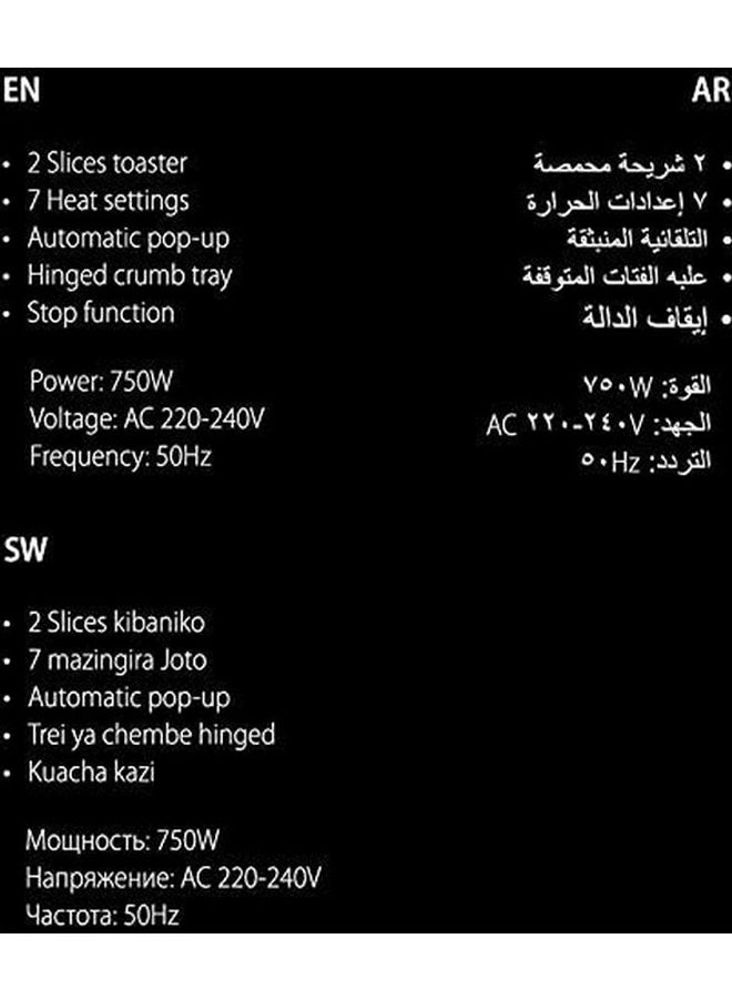 NL-TO-4567-BK - 2 Slices