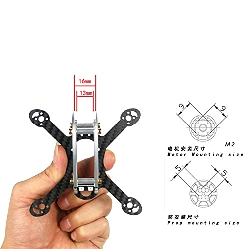 100 130 Wheelbase 7075 Aluminum Carbon Fiber Racing FPV Quadcopter Frame Kit