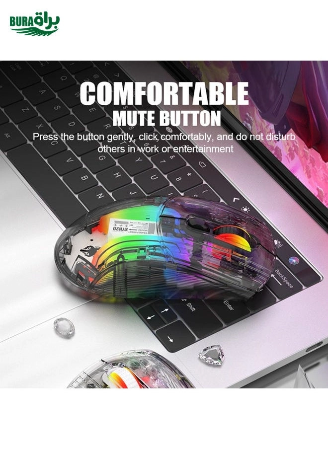XYH20RGB Gaming Mouse - 2.4G+BT5.0+Wired