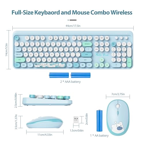 Wireless Keyboard & Mouse Set - US Wireless