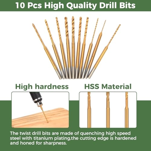 Mini Drill Pen - 3-Speed Rechargeable 10 Small Drill Bits