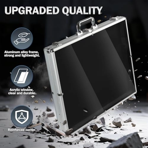 Trade Show Card Display Case - LED Light 24 x 20 inch