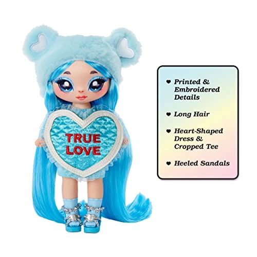 Lily Sarang Fashion Doll - 7.5" Light Blue Hair Teddy Bear-Inspired Ages 5+