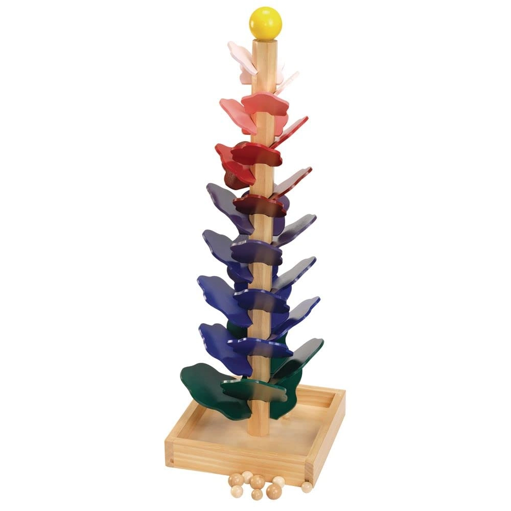Excellerations Singing Tree Marble Run - 28 inch 9 Wooden balls