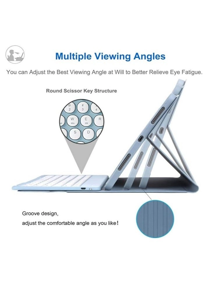 Keyboard Case with Pencil Holder and Bluetooth Mouse for Galaxy Tab S9 FE 11-inch (2023)