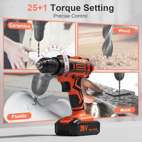 Cordless Drill Set - 20 Volts