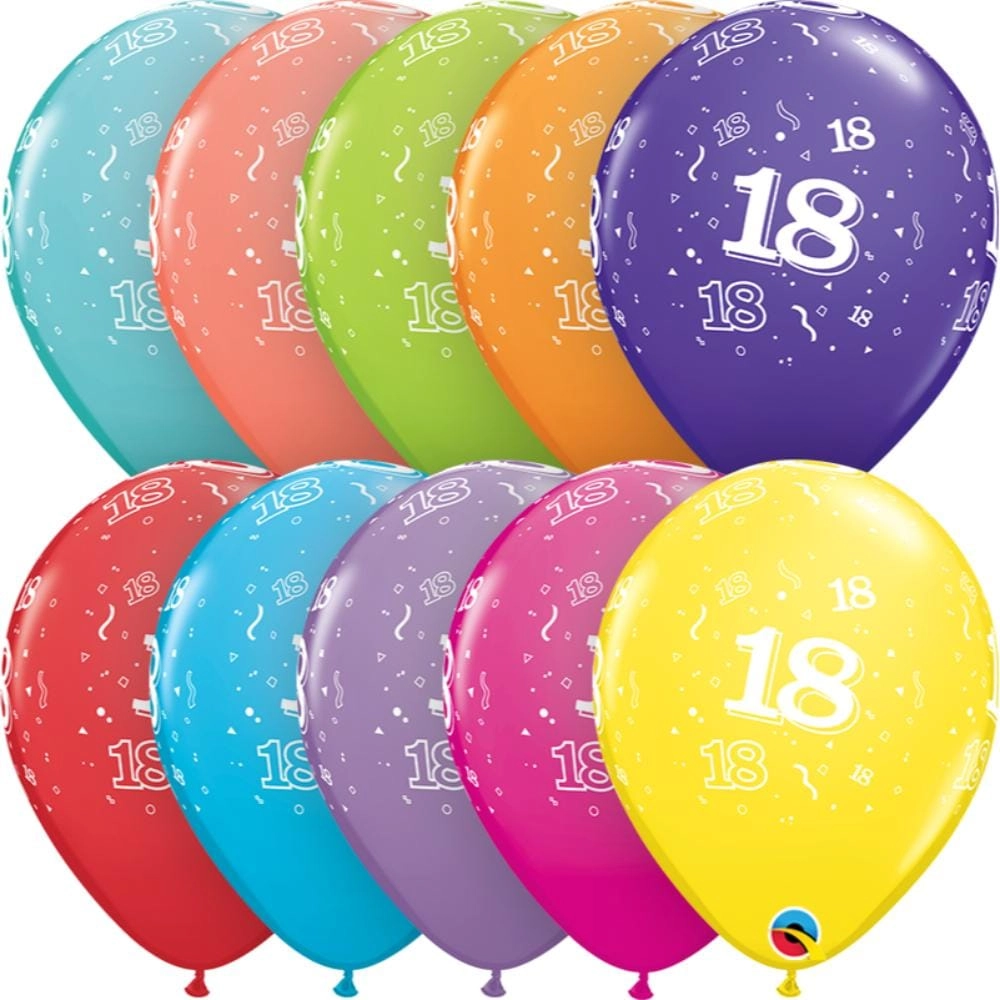 Qualatex Age 18 - 6 pcs
