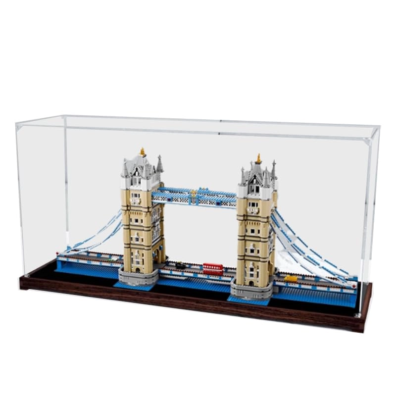 Lego Display Case (10214) - 42.12x11.81x19.68in Walnut Bottom Acrylic