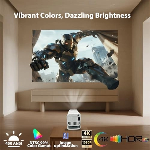 Smart WiFi Projector 450 ANSI 1080P