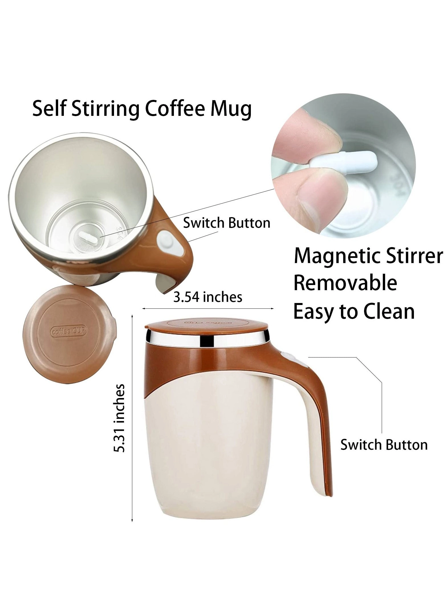 Self-Stirring Coffee Mug 153597