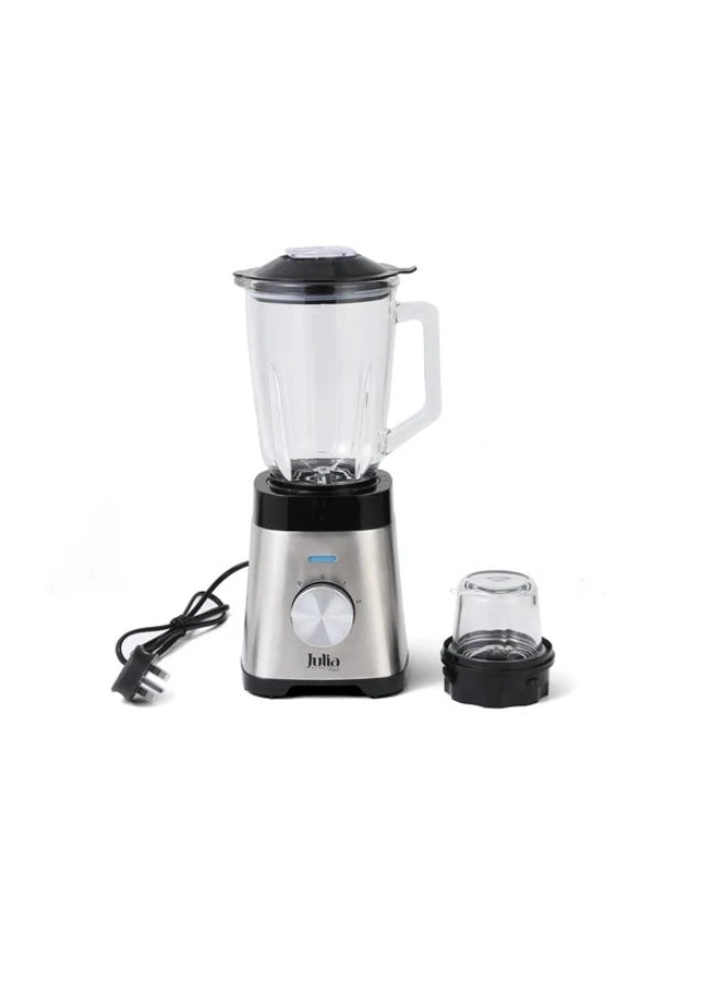2-in-1 Electric Blender - Stainless Steel Design