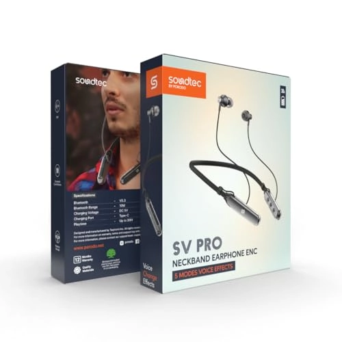 Soundtec Wireless Earbud neck band