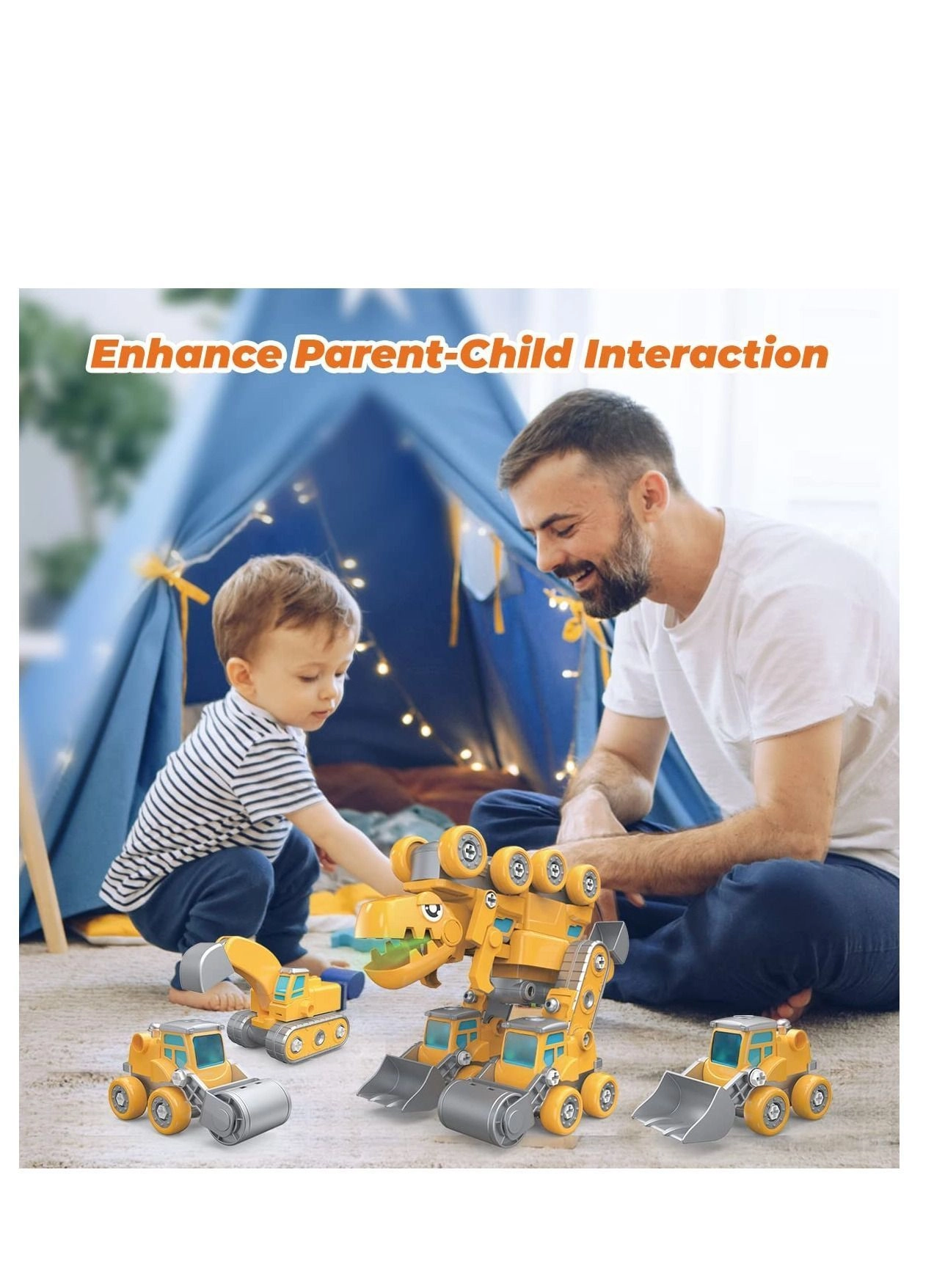 Dinosaur 5-in-1 Take Apart Transform Vehicles