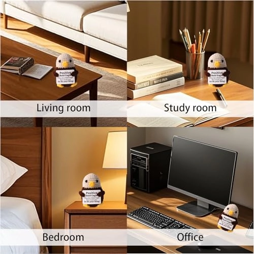 Bald Eagle - 7.5 cm Crocheted