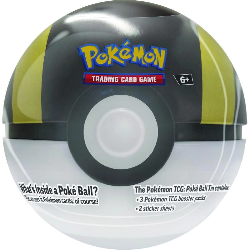Poké Ball Tin - 1 Random Ball 3 Booster Packs Coin