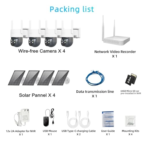 WiFi NVR Security Kit - 4 10CH 2K