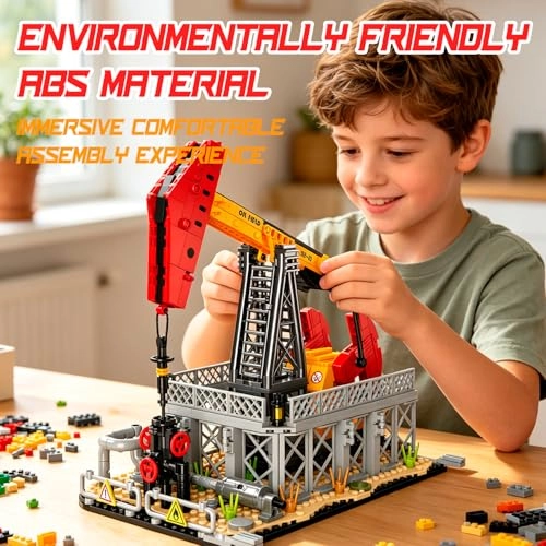 Oil Pumping Machine Building Set - 666 pcs for ages 3+